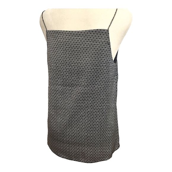 H&M Micro Print Cami Top | Black & White | Camisole | Satin Like | Geometric | 6 - Picture 7 of 14